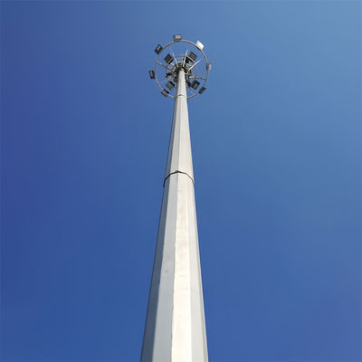 Komunikasi 20 30 40 M Antenna Self-supporting Mast 4G 5G Wifi Monopole Menara telekomunikasi
