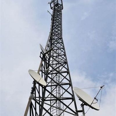 Q255B Q355B Q420B Desain 3 kaki menara baja sudut Menara telekomunikasi