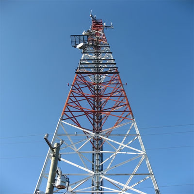 30m 40m 45m 50m 60m 80m Microwave Self Supporting Lattice Tower 3 Leg Angle Steel Antenna Menara Telekomunikasi