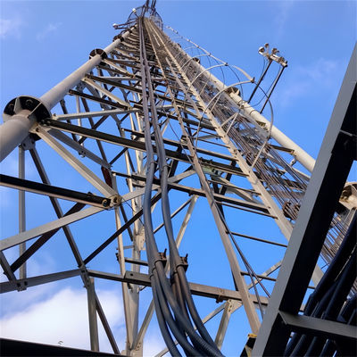 Galvanized 4g Wireless GSM Telecom Microwave Antenna Radio Tube Baja Menara Segitiga