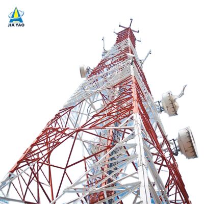 Menara Baja Angular Berkaki 4 yang dirancang untuk memenuhi standar ANSI TIA dan EN yang menawarkan dukungan untuk proyek infrastruktur telekomunikasi dan listrik