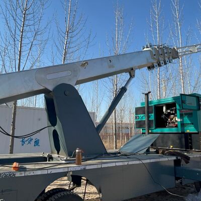 Telescopic Galvanized Steel Lighting + Komunikasi 15 20 25M 5G 4G Wifi Mobile Emergency Tower