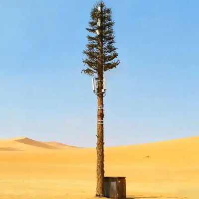 Bionic Tree Tower dengan antena terintegrasi dipasang manajemen kabel dan platform tersembunyi disesuaikan dalam ketinggian dan spesies pohon untuk harmoni lanskap