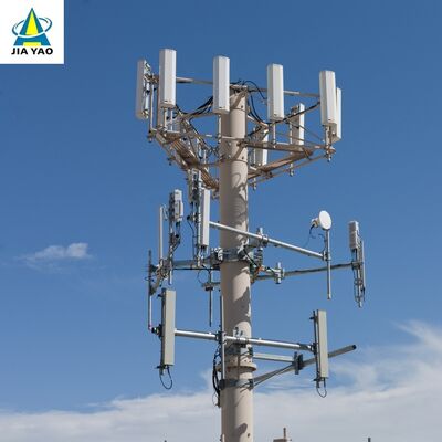 Menara Telekomunikasi Monopole Multi Bagian 16 25 36 Meter Mudah Dipasang Untuk Taman Hiburan