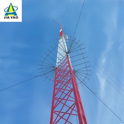 Menara Kawat Guyed Ultra Tinggi Jarak Jauh Untuk Cakupan Sinyal Wilayah Pegunungan