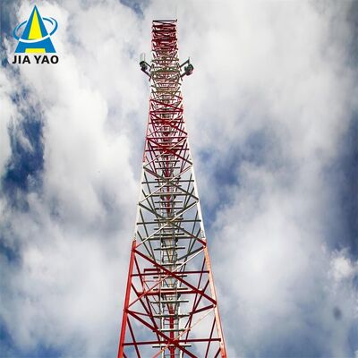 35 48 53M Q355 Baja Menara Baja Sudut Berkaki 3 Biaya Pondasi Rendah Untuk Cakupan Desa 5G