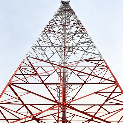 37 46 55M Menara Baja Sudut Berkaki 3 Tahan Beku Untuk Telekomunikasi Pertanian Daerah Dingin