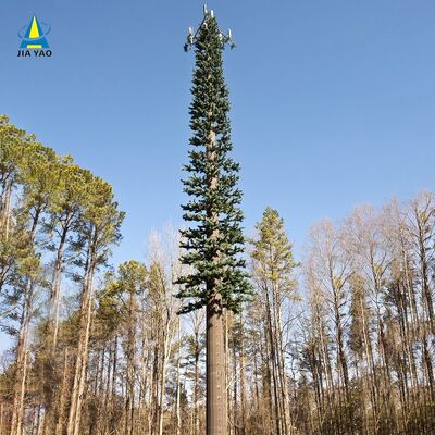 Menara Pohon Pinus Bionik yang Kuat dengan Daun Tersamar dan Sistem Antena Tersembunyi untuk Area Lansekap Situs Jaringan 5G Q345B Galvanis