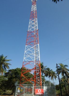 Self-supporting Internet 5G Telekomunikasi Antenna 3 Kaki Angular Steel Tower