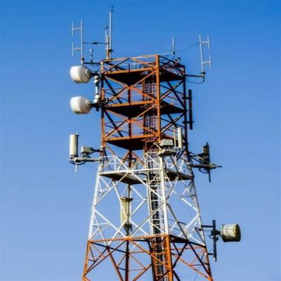 4 kaki Angle Steel Iron Self Supporting Telecom Lattice Tower &amp; Internet ISP Wireless 5G Antenna Tower