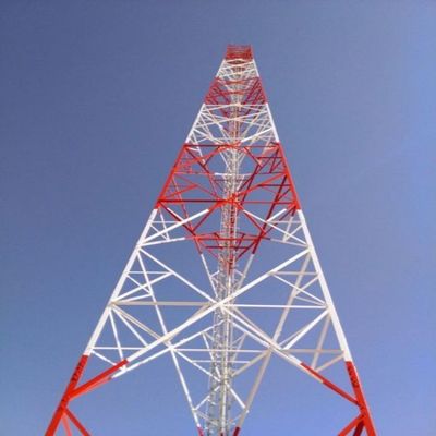 Struktur rangka Bolt tangga 4 kaki Menara kisi 5-200M Tinggi
