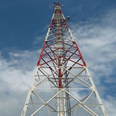 Menara Telekomunikasi yang Mendukung Diri 3 Kaki Menara Rangka Baja Sudut Tiga