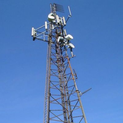 Tubular Telecom Steel 3 Legged Tower Jaringan Seluler 4G 5G Sinyal Radio Antenna Teluk Teluk Menara Telekomunikasi &amp; Aksesoris