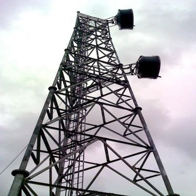 Q345 / Q235 Menara Baja Tubular Berkaki 3 / Menara Baja Rangka ANSI/TIA-222-G-2005