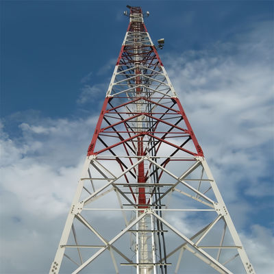 15 20 25 30 45 50 55 60 meter antene pendukung diri tiang gelombang mikro Komunikasi Menara Untuk dijual