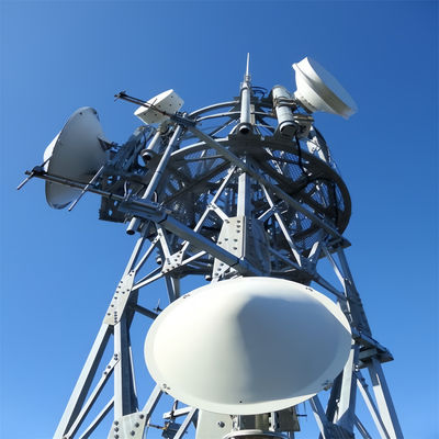 Bts Menara Telekomunikasi Tenaga Surya &amp; Aksesoris 3 Kaki Menara Radio Angular Self-Supporting