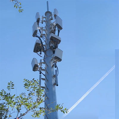Komunikasi 20 30 40 M Antenna Self-supporting Mast 4G 5G Wifi Monopole Menara telekomunikasi