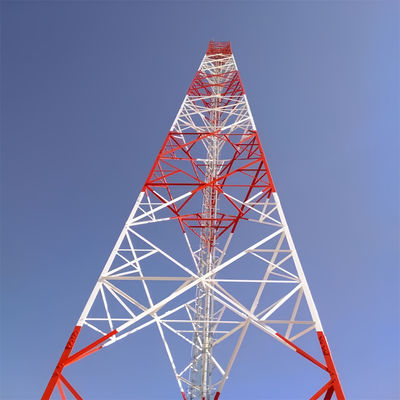 Komunikasi Menara Transmisi Baja Berkaki Tiga 20m Desain Menara Berkaki Tiga