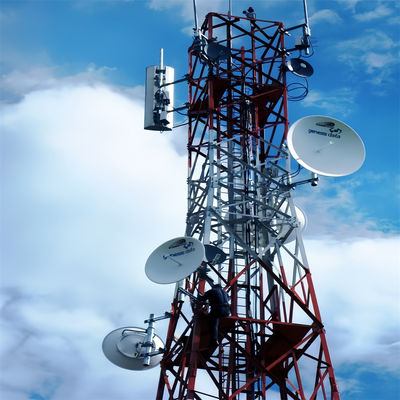 Menara empat kaki empat kaki jaringan sinyal telekomunikasi antena sudut sel baja menara komunikasi gelombang mikro