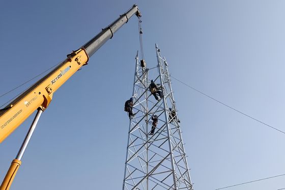 30 ft Free Standing TV Radar Internet 4 Legged Self Supporting Angular Lattice Steel Four Leg Communication Tower