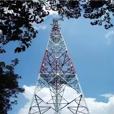 50m Microwave Antenna Self-supporting Tower Lattice Desain 3 Legged Telecommunication Steel Tower