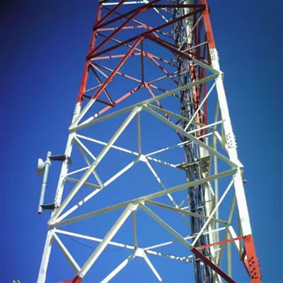 Menara yang Mendukung Diri Untuk Dijual Hot Dip Galvanized Digital TV Receiver Cell Radio 3 Legged Tower Design