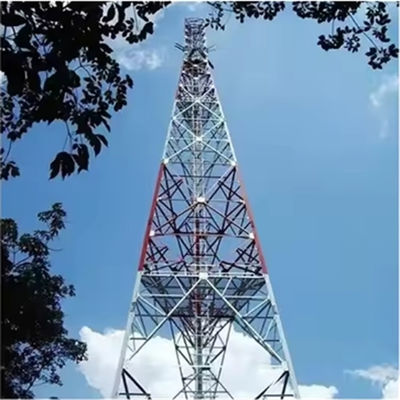 28-50M Antenna 3 Leg Galvanized Steel Lattice Tower Telekom Tube Angular Mobile Communication Tower