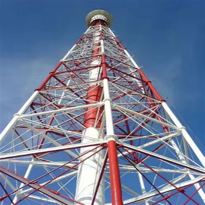 Menara yang Mendukung Diri Untuk Dijual Hot Dip Galvanized Digital TV Receiver Cell Radio 3 Legged Tower Design
