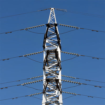 Menara Transmisi Listrik Tegangan Tinggi Tiang Baja Antenna Menara Monopole