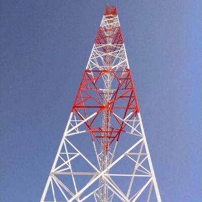 Self-supporting Long Range Cordless Phone Telecom Steel Tower Transmitter Receiver GSM Steel Lattice Telecom Tower