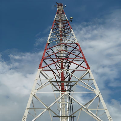 10 - 60 Meter Internet 5G Menara Telekomunikasi yang Mendukung Diri Antenna Menara Berkaki 3