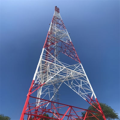 10 - 60 Meter Internet 5G Menara Telekomunikasi yang Mendukung Diri Antenna Menara Berkaki 3
