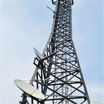 GB ANSI TIA-222-G Standar Q235 Q345 Antena Telekomunikasi Menara 3leg 60m Radio Microwave