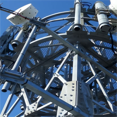 GB ANSI TIA-222-G Standar Q235 Q345 Antena Telekomunikasi Menara 3leg 60m Radio Microwave