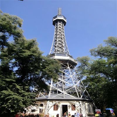 Menara Pelatihan Stasiun Pemadam Kebakaran Prefabrikasi Menara Penjaga Struktur Tabung Baja Galvanis