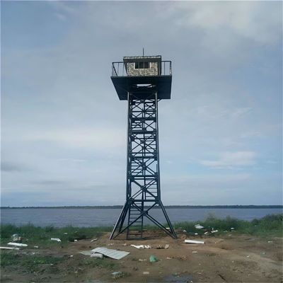 Menara Penjaga Platform Baja Sudut Rangka Menara Penjaga Pengamatan Kebakaran