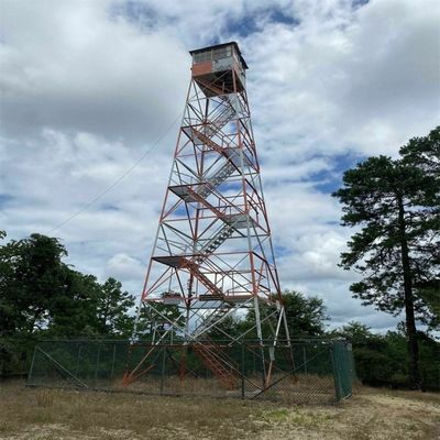 Perlindungan Kebakaran 4Kaki Menara Penjaga Keamanan Sudut Baja Menara Penjaga Sistem Pemantauan