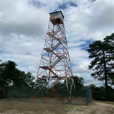 Menara Penjaga Keamanan Prefabrikasi Struktur Baja AR500 / Q355 Menara Observasi