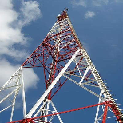 30M 40M 50M 3 Leg Self Supporting Tower Komunikasi ISP Penyedia Layanan Internet 4G 5G Menara