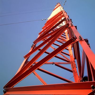 5 10 15 20 25 30 M Self-supporting Galvanized Angular Steel 3 Legged Tower
