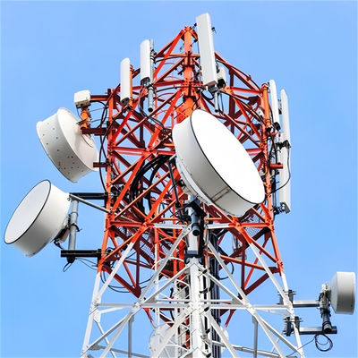 100 Meter Tipe Frame Struktur Bolt Ladder Harga Bolt Lightning Rod 4 Leg Angular Lattice Komunikasi Telekomunikasi Menara Baja