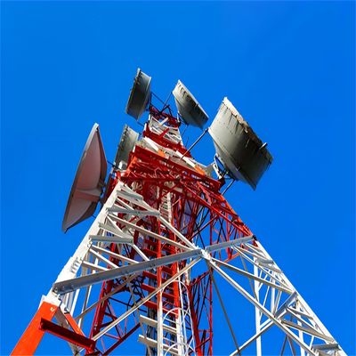 20m 40m 45m 50m Four Leg Steel Mast GSM Cellular Telecommunication Bts Antenna Menara Komunikasi
