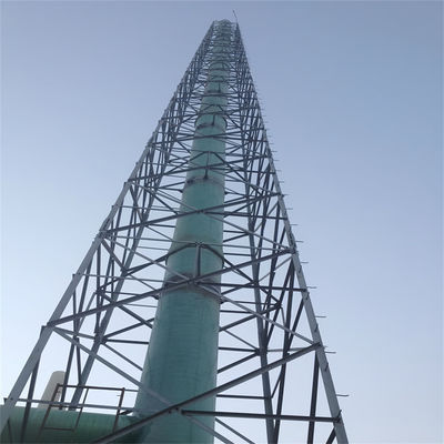 Self Standing Lattice Steel Microwave Radio Wifi Telekomunikasi 4 Leg Angle Cell Tower Dan Lattice Mast Untuk Dijual