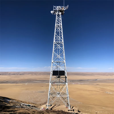Self Standing Lattice Steel Microwave Radio Wifi Telekomunikasi 4 Leg Angle Cell Tower Dan Lattice Mast Untuk Dijual