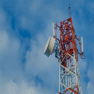 Wireless 5G Antenna Tower 4 Leg Angle Steel Iron Self Supporting Lattice Tower
