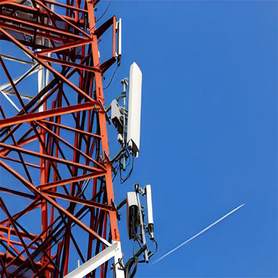 4 Kaki Galvanized Self-supporting Telecom Tower Angle Steel Lattice Tower ASTM A123/ ISO 1461