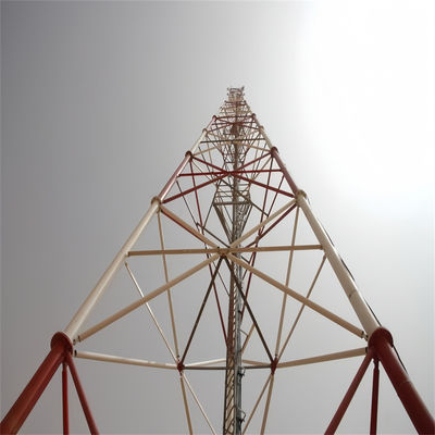 30 Meter Galvanized 3 Leg Self Supporting Tower Tubular Steel Telecom Lattice Tower