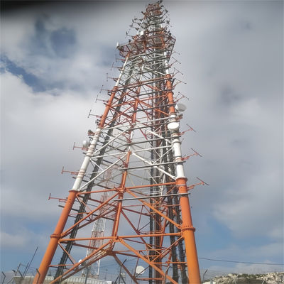 30 Meter Galvanized 3 Leg Self Supporting Tower Tubular Steel Telecom Lattice Tower