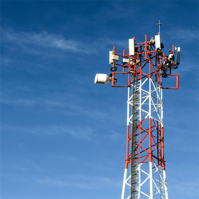 15M 20M 30M 45M 50M 3/4 Kaki Komunikasi Tubular Antenna Mast Menara Baja Sudut