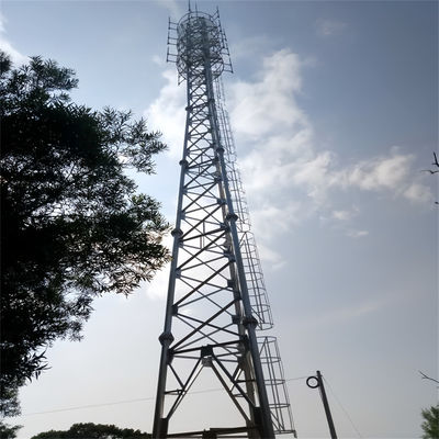 Bolted Galvanized 3 Legged Tubular Steel Tower Lattice Telecom Antenna Tower